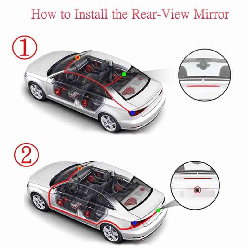 7 Car Full HD mirror monitor with reversing camera sri lanka best price