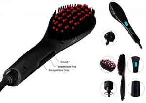electric hair straightener brush