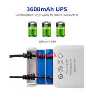 3600mAh Power Bank Battery Backup for router and camera