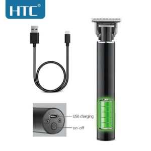 HTC AT-115 Men’s T- Blade Zero Cutting Hair Trimmer Fully Metal Body Professional Hair Clipper