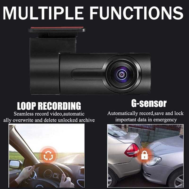 WiFi Car DVR Camera Dash Cam 10m WiFi Turning Angle Car Driving ...