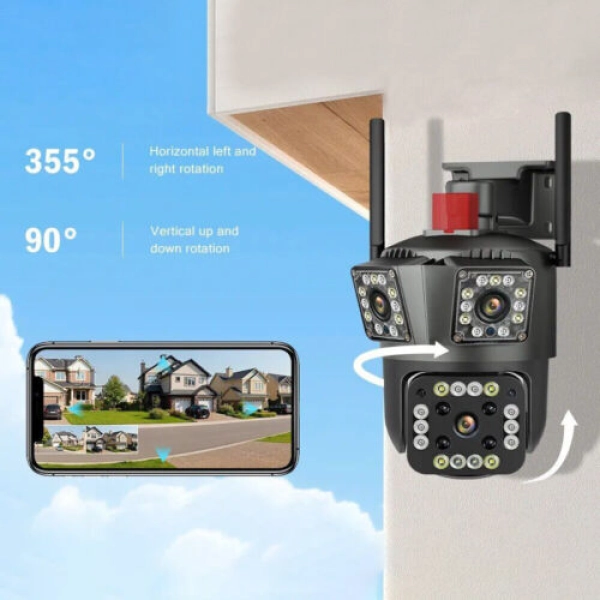 4G-3 Lens Sim Camera 3MP App V380 Pro