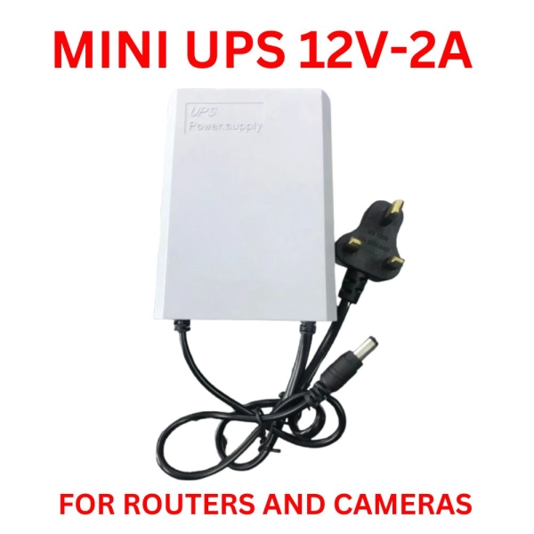 Backup Power Mini DC UPS for CCTV Camera Rouerts 12V-2A