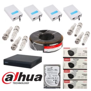1080P Dahua 4ch Camera CCTV System Full Set