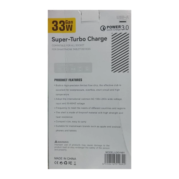 33W Quick Charge Phone Charger Micro USB 3.0