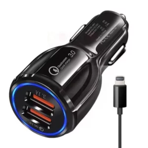 PLAY CAR CHARGER QC 3.0 + IPHONE CABLE LIGHTNING
