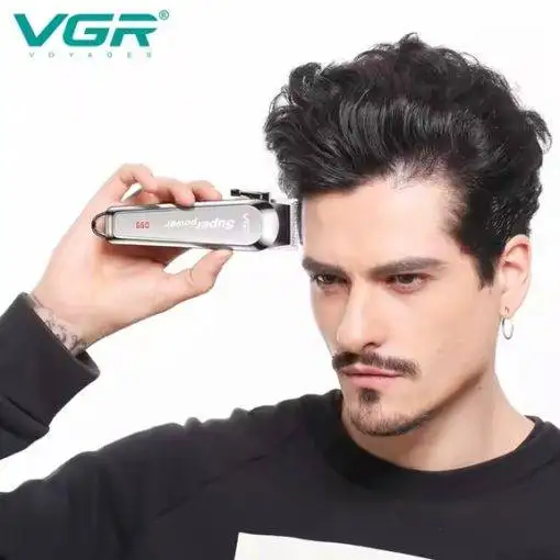 VGR V-060 Professional Hair Beard Trimmer & Clipper Super Power Rechargeable Trimmer with Stainless Steel Blades & USB Charging Grooming Kit