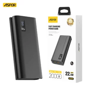Fast Charging Aspor Power Bank 20000mah A336-22.5W