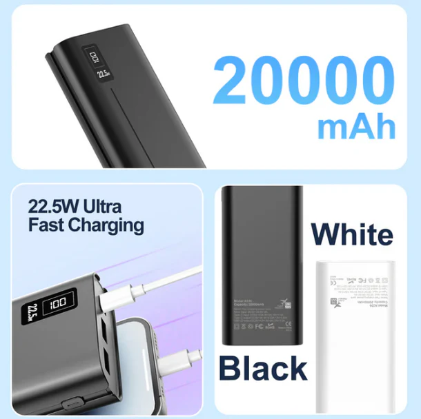 Fast Charging Aspor Power Bank 20000mah A336-22.5W