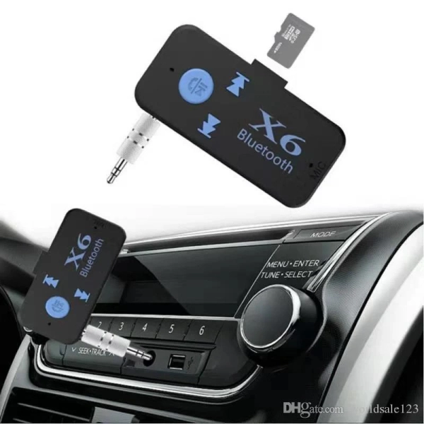 Car Wireless X6 Music Bluetooth Receiver supported with TF card