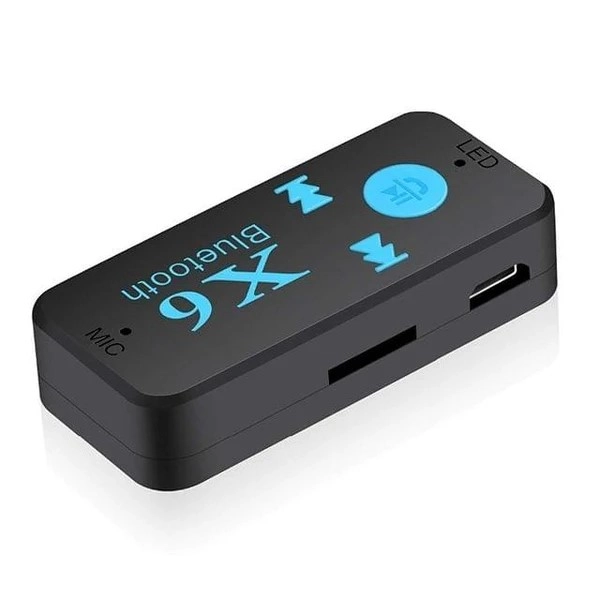 Car Wireless X6 Music Bluetooth Receiver supported with TF card