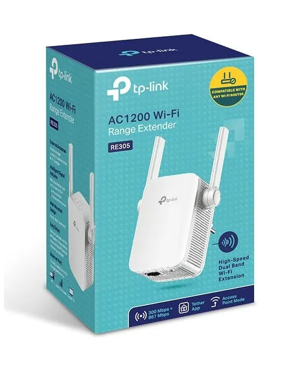 TP-Link RE305 AC1200 WiFi Range Extender Dual Band