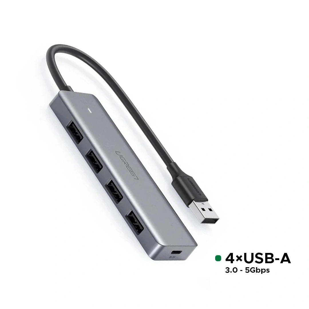UGREEN 4-Port USB 3.0 Hub with Type-C Power Port – CM219 (50985) with 1-Year Warranty