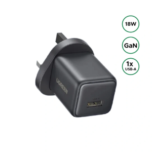 UGREEN 18W GaN USB Fast Charger UK Plug X518 75952 at dmark.lk